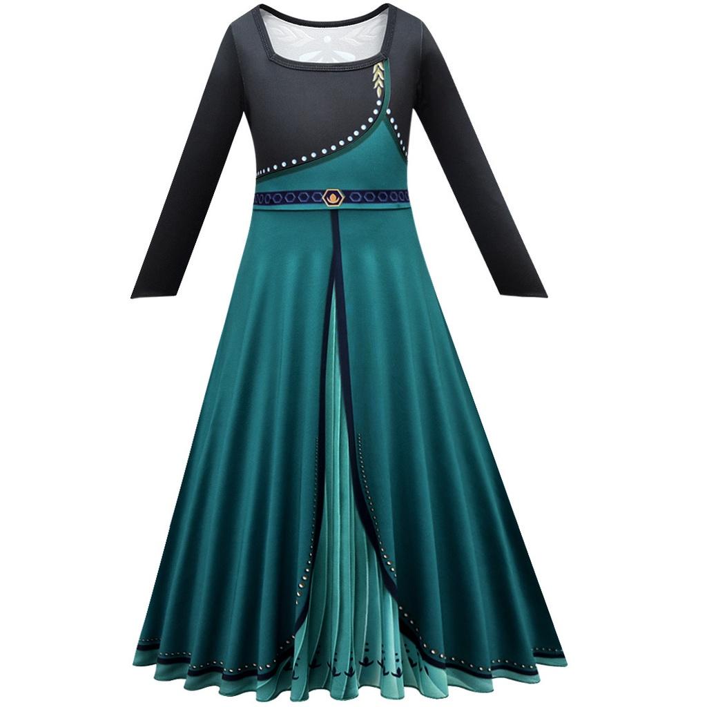 

Костюм для косплея Анны из мультфильма «Холодное сердце» для детей, платье, плащ, наряды, маскарад, ролевая игра 150cm/59.06in