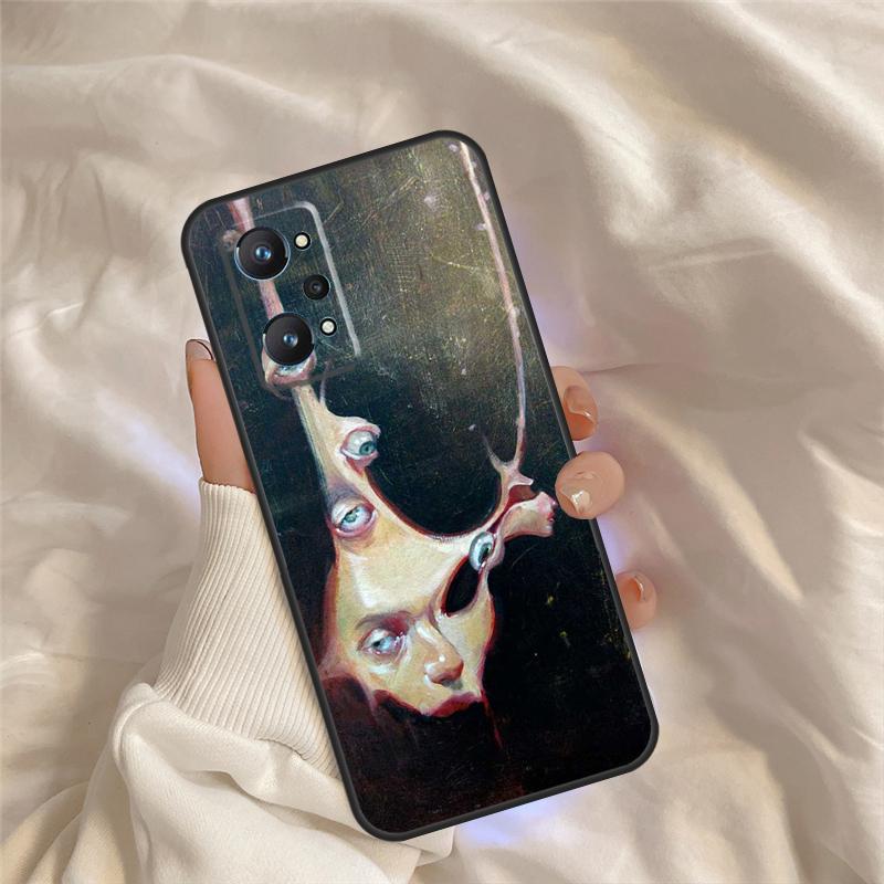 Scary Face Eyes Case For Realme C75 C67 C63 C55 C51 C61 C53 C35 C65 C71 11 12 13 14 Pro Plus GT6 GT7 15 Pro