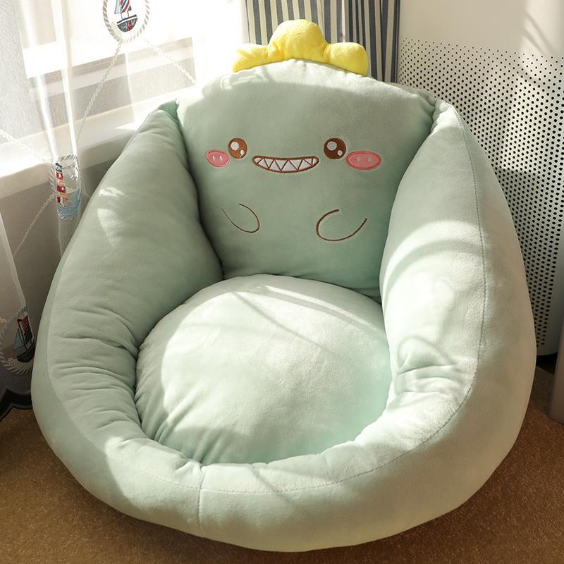 Coussin Mooli sur le sol, siège paresseux, jetée, tatami, futon, chambre japonaise, maison, balcon, fenêtre, sol, coussin doux, hiver