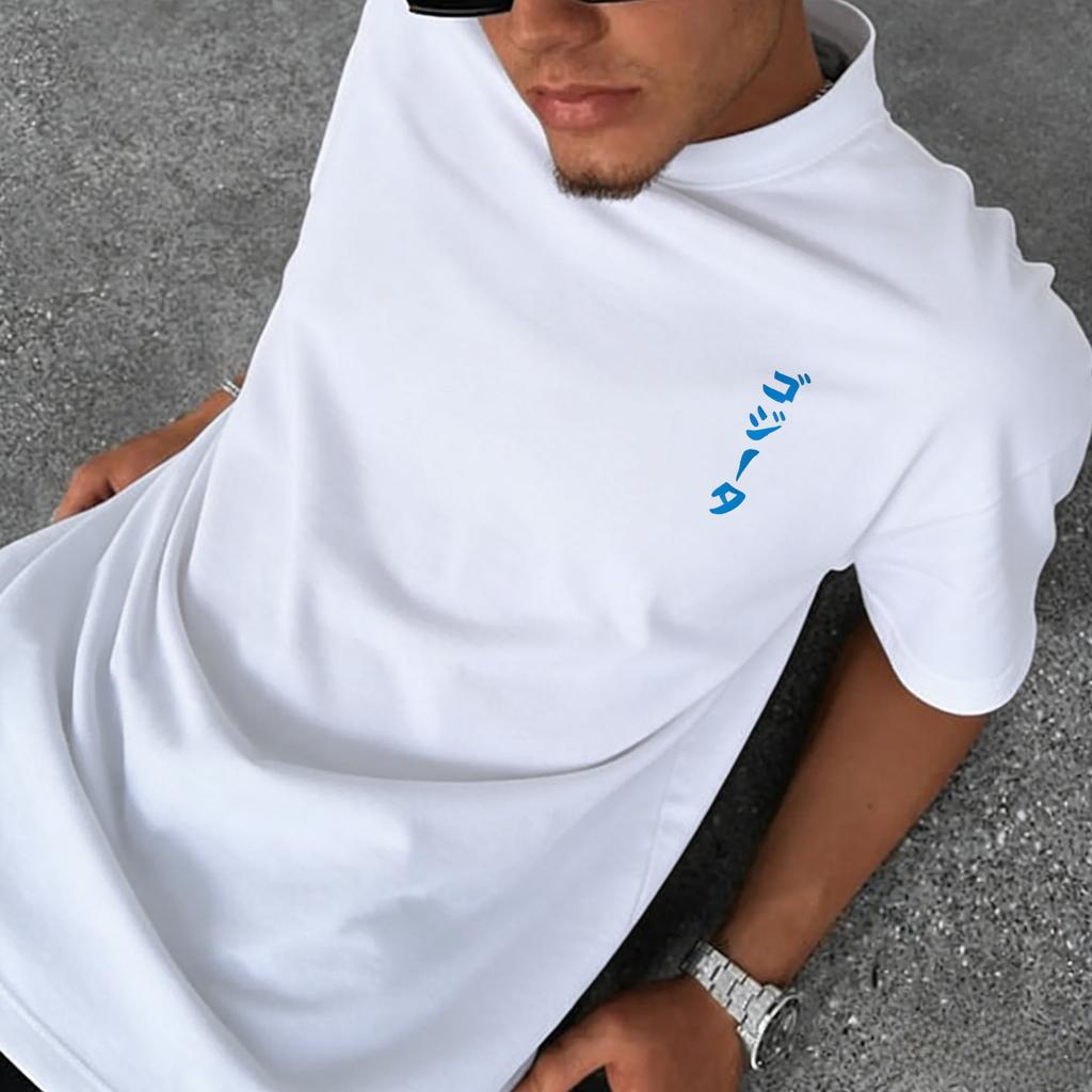 New Dragon Ball Anime Goku Roundneck Shortsleeved 2026 Summer American Mens Loose and Breathable Sports Cotton Tshirt