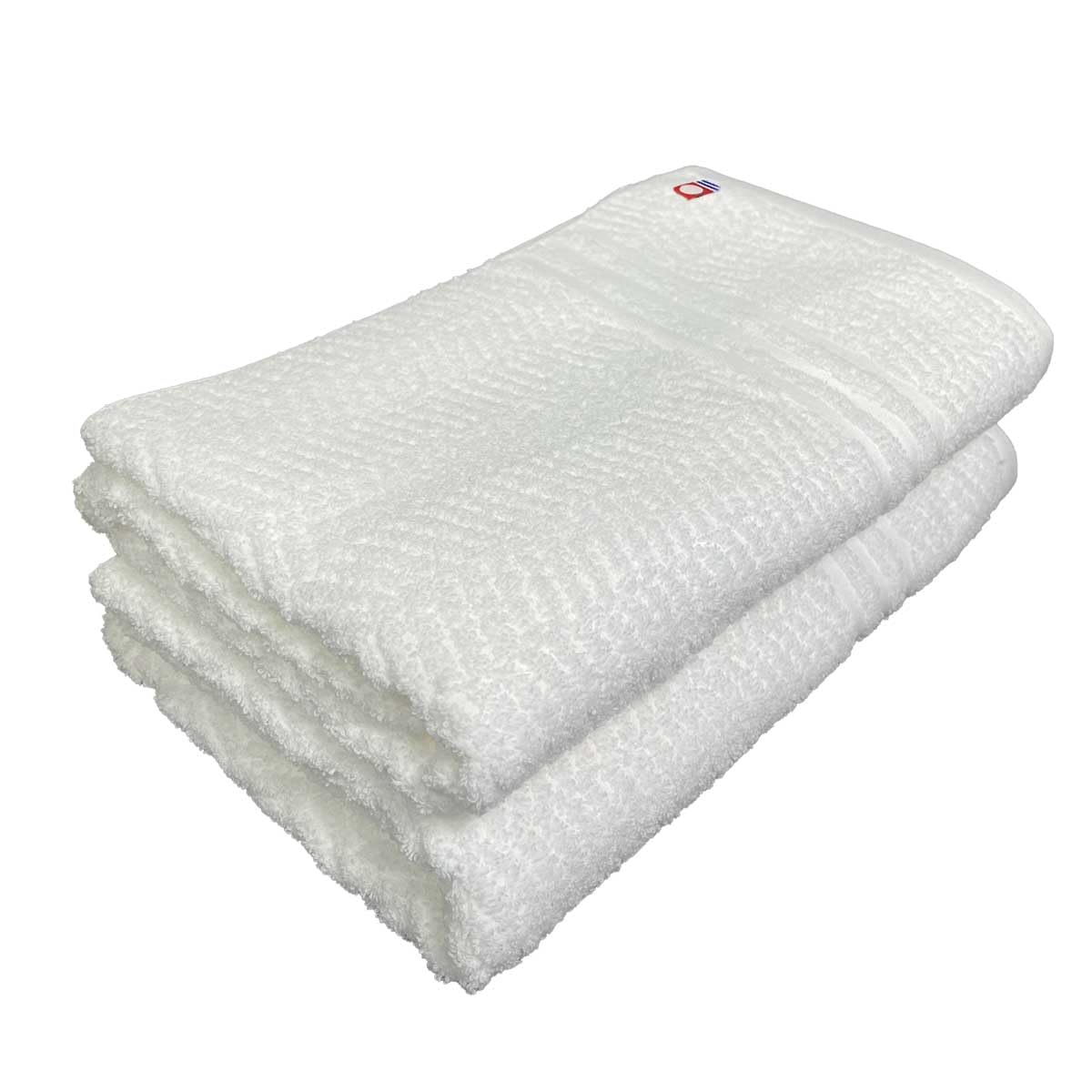

Imabari Towel Large Bath Pile Made in Set of 68cm x 135cm Set of Towel, Thick, Quick-Drying, Jacquard, Japan, 2, White, (White, 2) белый