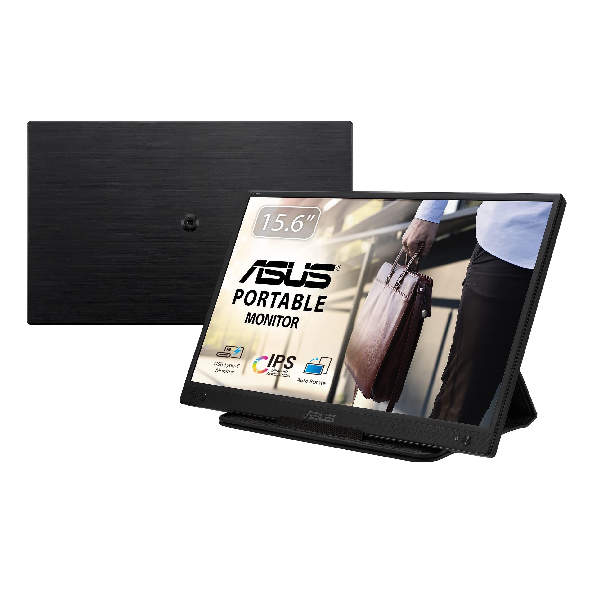

ASUS ZenScreen MB166C Portable USB Monitor Full USB Blue Light [AU Version] - 15.6 inch, HD, IPS, Type-C, Flicker-Free, Filter, Anti-Glare Surface.