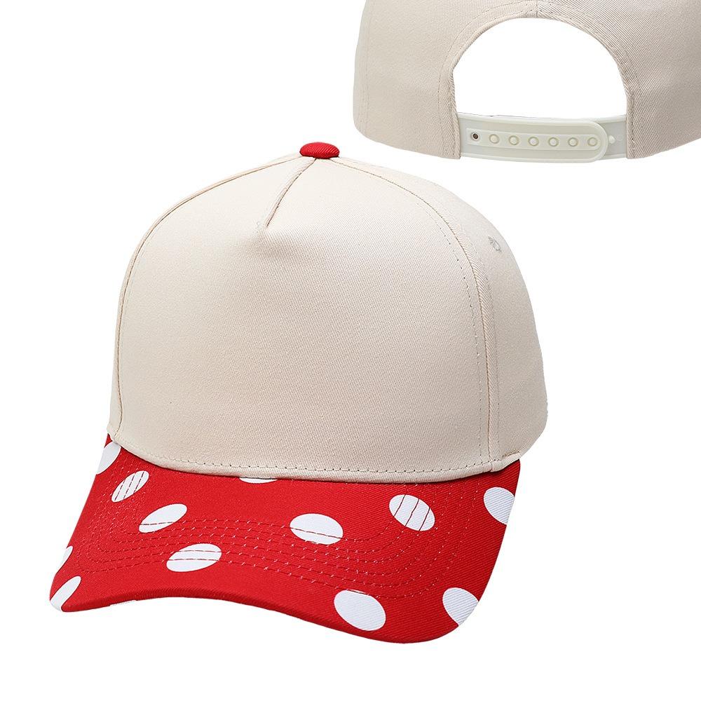 Creative Polka Dot Baseball Cap Hip Hop Sunscreen Hat Versatile Printed Peaked Cap Girl