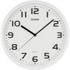 Wall Clock, White, Analog, Standard, Step Second Hand, Simple, IQ-24-7JF