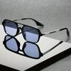 Unisex Square Fashion Glasses with Case Trendy Streetwear for Music Festivals Holiday Gifts