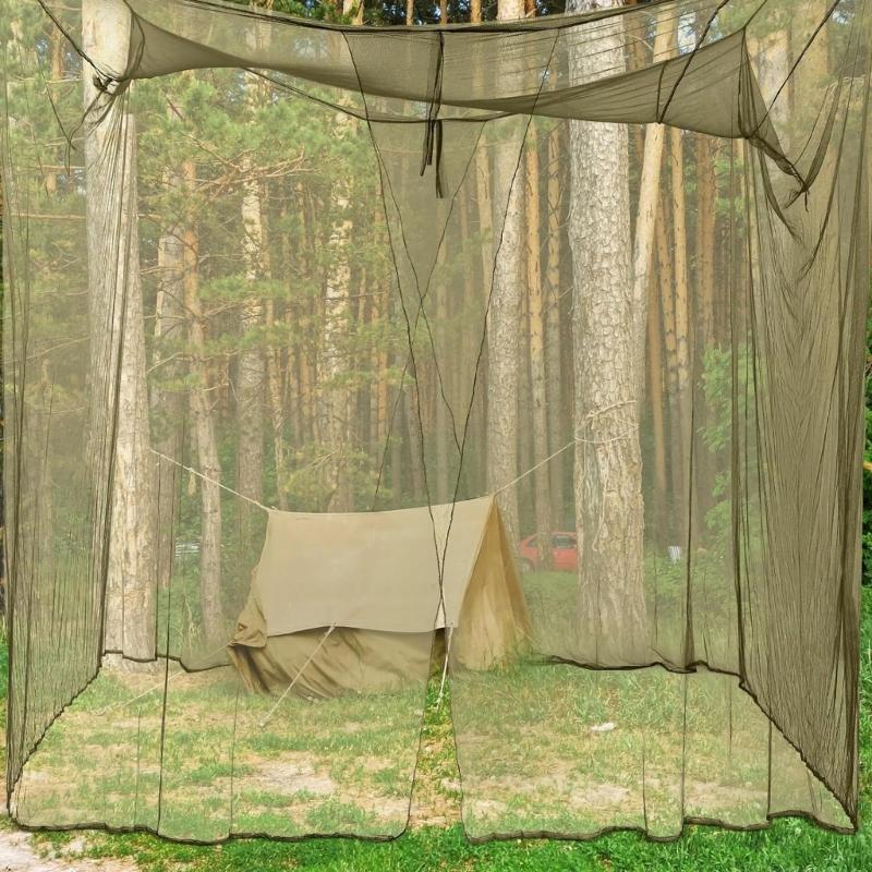 Travel Friendly Mosquitoes Netting Hiking Culicid Net for Sleep Bags and Tents Easy To Pack and Carry 3 Color Optional