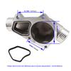 Thermostat Housing Cover for BMW 525i 325i M3 Z3 E34 E36 with Gasket Brand New Aluminum 11531722531 11531740437 Polished