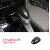Carbon Fiber Style Console Gear Shift Knob Cover Trim For Cadillac ATS 2013-2019