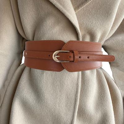 Cintura elastica larga femminile da 89 cm Cintura con fibbia ad ardiglione ovale per donna Cintura elastica in vita con cinturino soprabito Abbigliamento Decorare