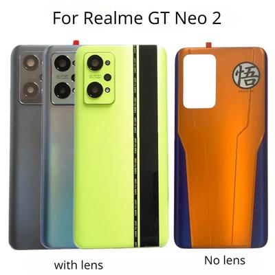 כיסוי זכוכית אחורי ל-Realme GT Neo 2, כיסוי סוללה, פאנל זכוכית, בית דלת אחורית עם עדשה, התאמה אישית של Wukong, RMX33