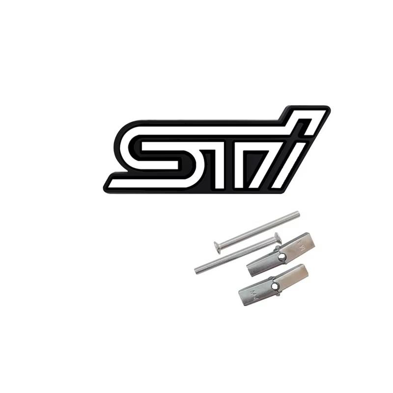 3D Metal Car Front Grille Emblem Auto Rear Trunk Sticker Badge For Subaru STI Logo Forester Impreza Tribeca XV Outback Crosstrek vg5