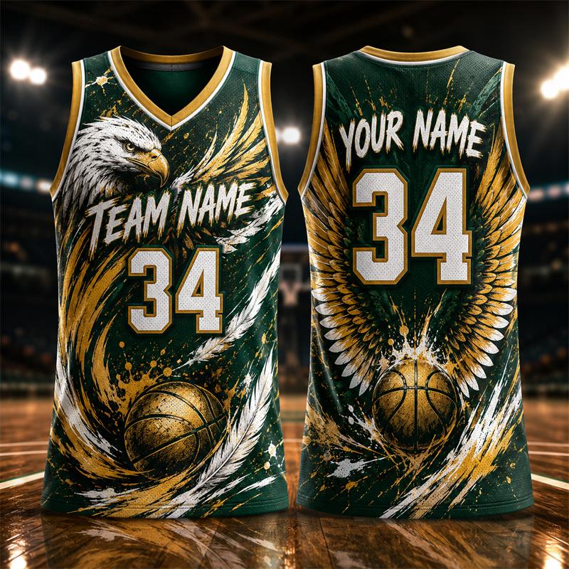 Trendy Animal Graphic Basketball Jersey For Men Custom Name Team Name Number Sports Tank Tops Loose Quick Dry Team Uniforms