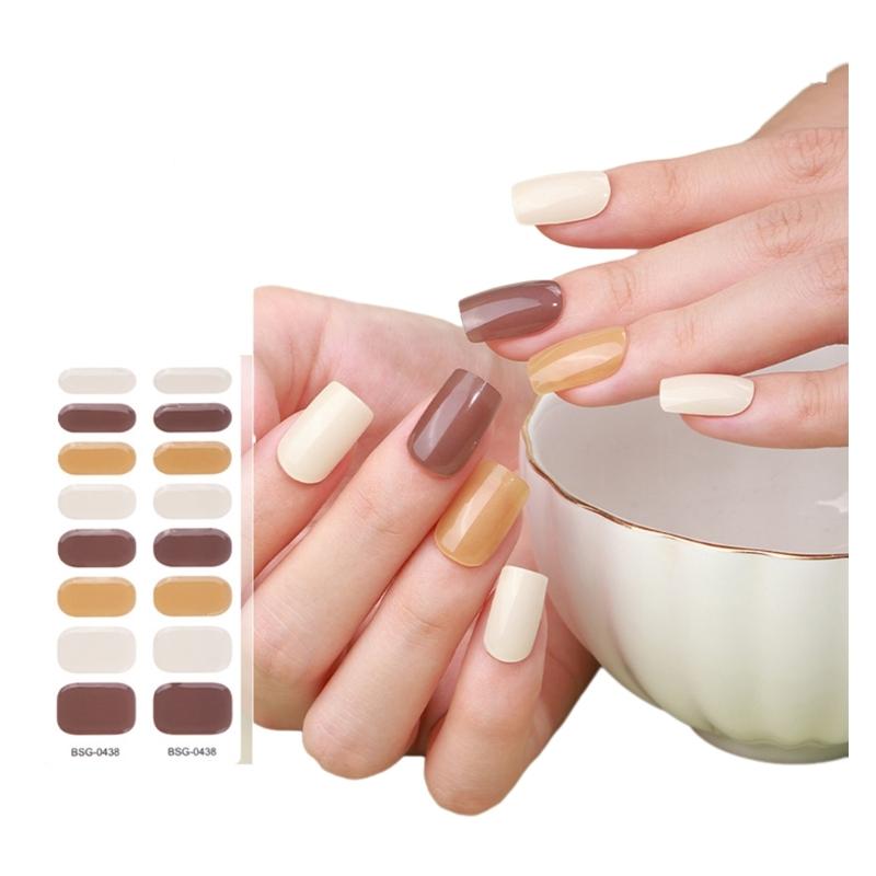 

Nail Polish Wraps Self-Adhesive Gel Nail Stickers Nail Art Stickers Nail Polish Strips Full Nail Wraps Manicure Stickers 1