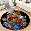 1pc Mario Adventure Office Round Area Rug, Indoor Mat Suitable For Office, Bedroom Living Room Home Decor, Room Deco,  Offic a0926220