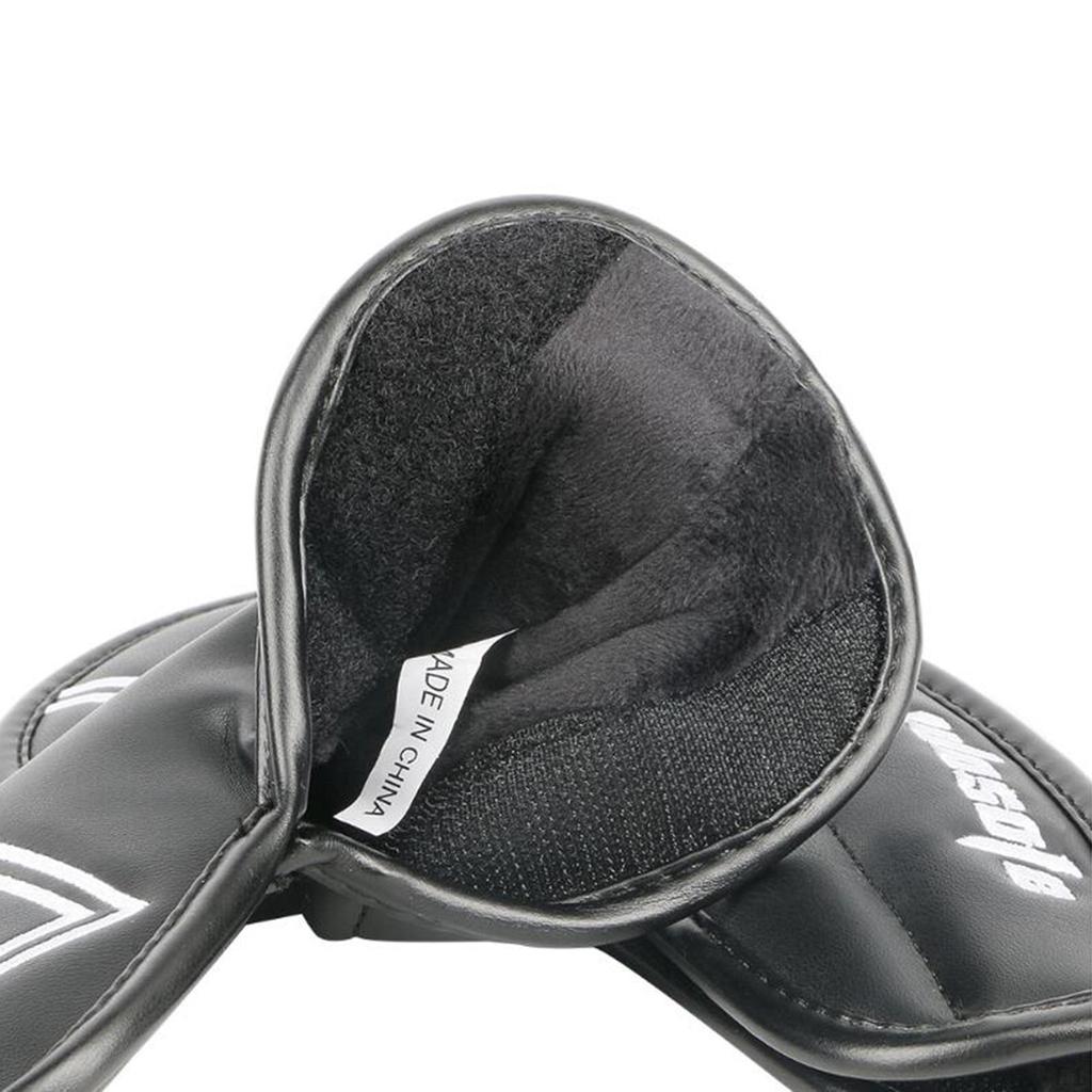 9 Pieces Golf Club Head Cover for Irons Protective Sleeve Waterproof PU Leather Headcover
