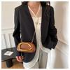 Ladies' Detachable Chain Shoulder Strap Bag -Gold Metallic PVC Banquet Handbag with Magnetic Closure Design, Simple and Fashionable Commuter Party Use