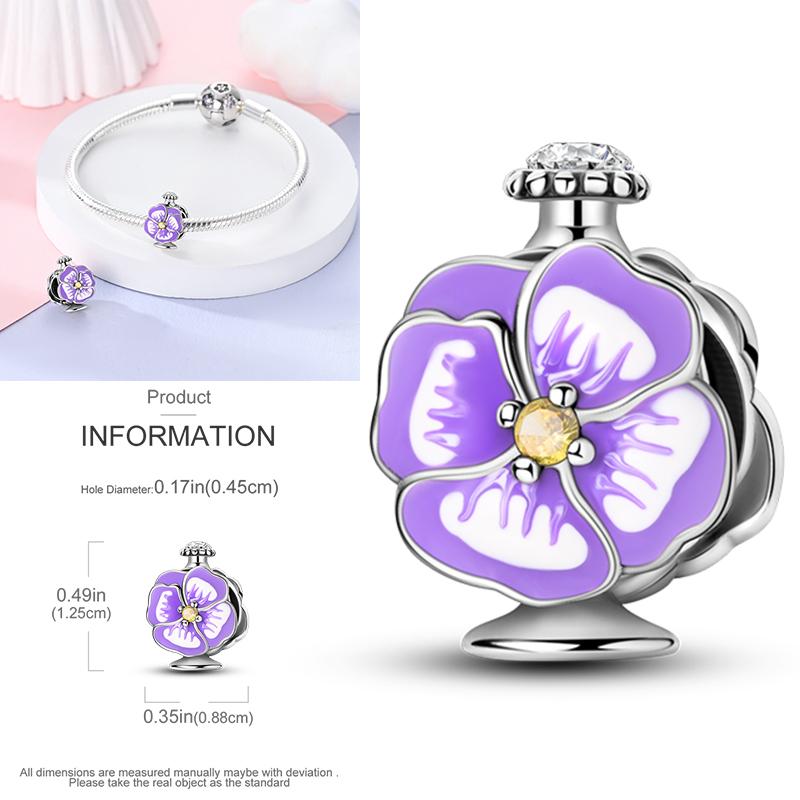 New Copper Charms Beads Sunflower Flower Daisy Original Charm Pendant Fit Charm Bracelets Diy Jewelry Birthday Gift