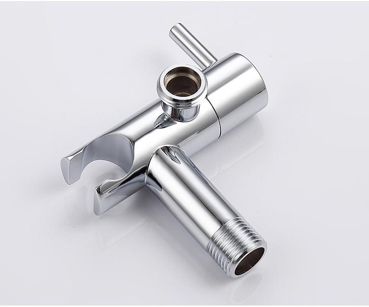 

Gold Brass Bidet Faucet Black Handheld Toilet Bidet Bathroom Set Shattaf Sprayer Portable Hygienic Shower Gray