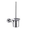 304 Stainless Steel Toilet Brush with Glass Base - Hotel-Quality Cleaning Set