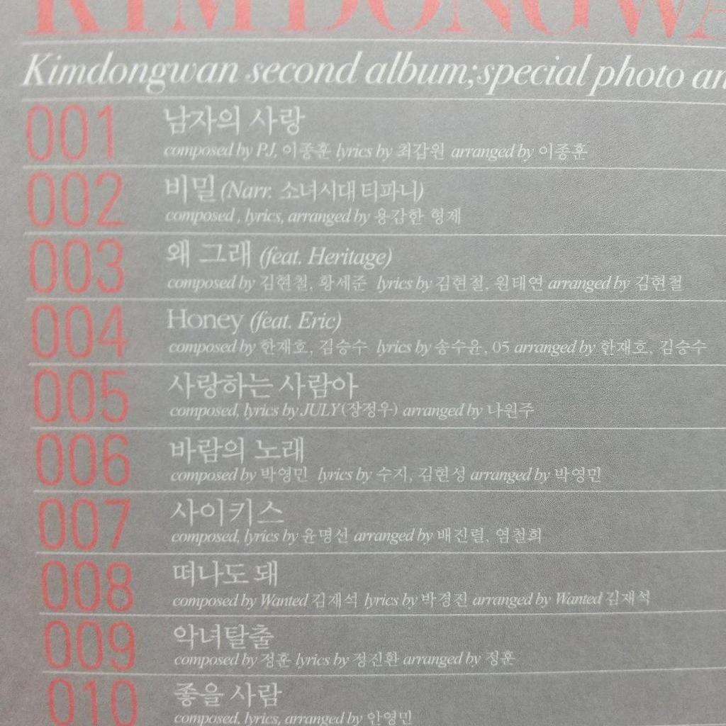 [GEBRAUCHT] Kim Dong Wan 2. Album „The Secret“; Zwischen uns