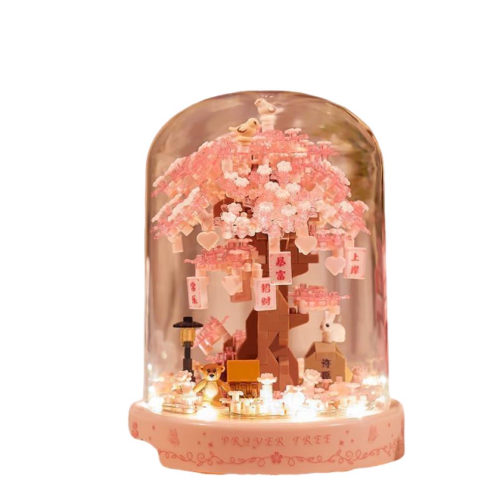 Handmade Design Tree Building Block Kit Exquisite Design Flower Assembly Blocks Gift For Girls Style 2
