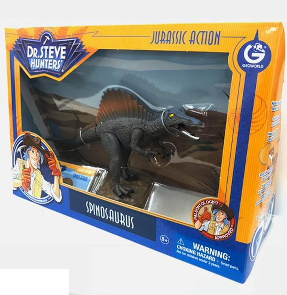 Geoworld Bewegliche Dinosaurierfigur, Spinosaurus, ca. 28 cm lang, CL1523K, Authentisch