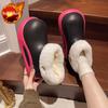 Cute Round Toe Platform Color Blocking Ladies Shoes Sale Designer Luxury Winter 2025 Novelty Fashion Plush Women's Snow Boots