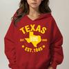 0709 TEXAS Boys' & Girls' Casual Long-Sleeve Hoodie – Kids' Autumn/Winter Athletic Top / Outdoor Hoodie