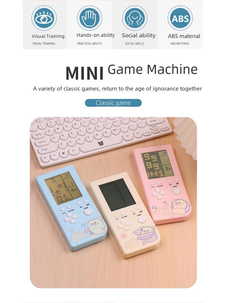 Handheld Nostalgische Tetris-Konsole mit 4,1-Zoll Großbildschirm
