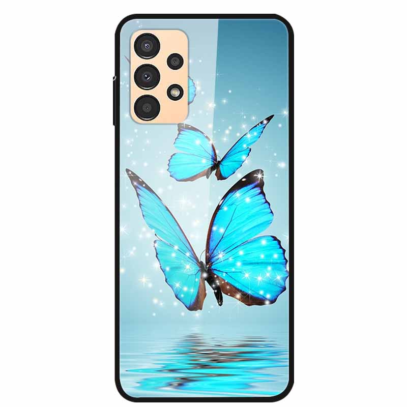 Funda para Samsung A53 5G 2022 Mármol Vidrio Templado Tapa Dura para Fundas de Teléfono Samsung Galaxy A33 A73 5G Protección Fundas