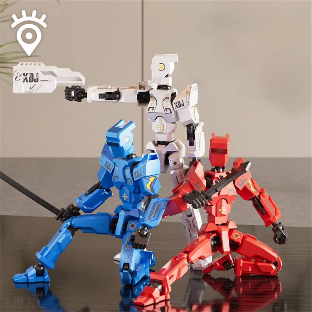 Mecha Titan 13 Actionfiguren T13 Figur Mehrfach beweglich Lucky 13 Actionfigur Dummy Computer Desktop Dekoration
