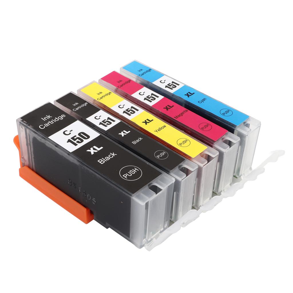 Ink Cartridge Set 150 151 Smooth Output Ink Cartridge Combo for PIXMA MG5410 MG5510 MG5610 MG6310 BK BK C M Y