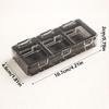 Large Capacity Portable Pill Box Waterproof Food-Grade Travel Medicine Case Transparent 3-Compartment Daily Pill Organizer