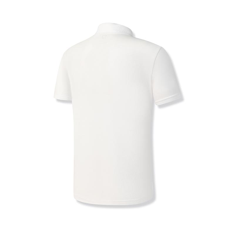 Fila Tennis Minimalist Casual Sports Comfortable Knitted Short Sleeve Grand Slam Polo Shirt Men Tops Jade-White A11M533138F-WT