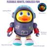 Interactive Electric Dance Space Duck Sound And Light Duck Musical Interactive Toy  Desktop