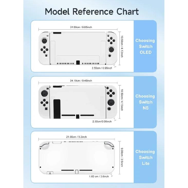 1 Piece Orange Cat and Flower Protective Case with 1 Gamepad Grip for Switch NS/Oled, Drop and Scratch Resistant