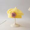 Baby Hat Spring and Autumn Baby Girl Beret Infant Wool Hat Autumn and Winter Children's Painter Hat Knitted Hat