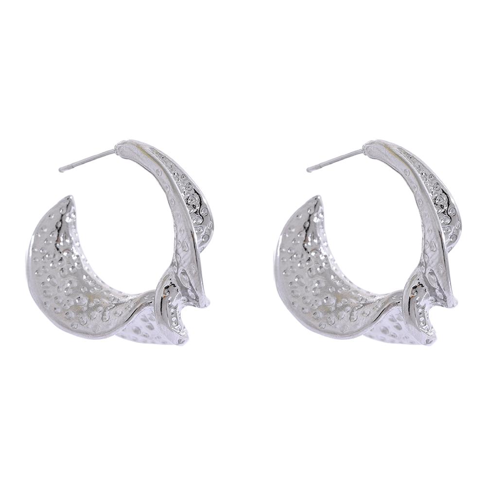 

Yhpup Stainless Steel Twisted Geometric Huggie Earrings Prevent Allergy Vintage High Quality Jewelry Bijoux Femme Gala Gift