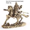 1 Pcs Brass Chinese God Of Wealth Riding Horse Guan Gong Statue Home Decoration Accessories Copper Office Desk Decor Ornaments