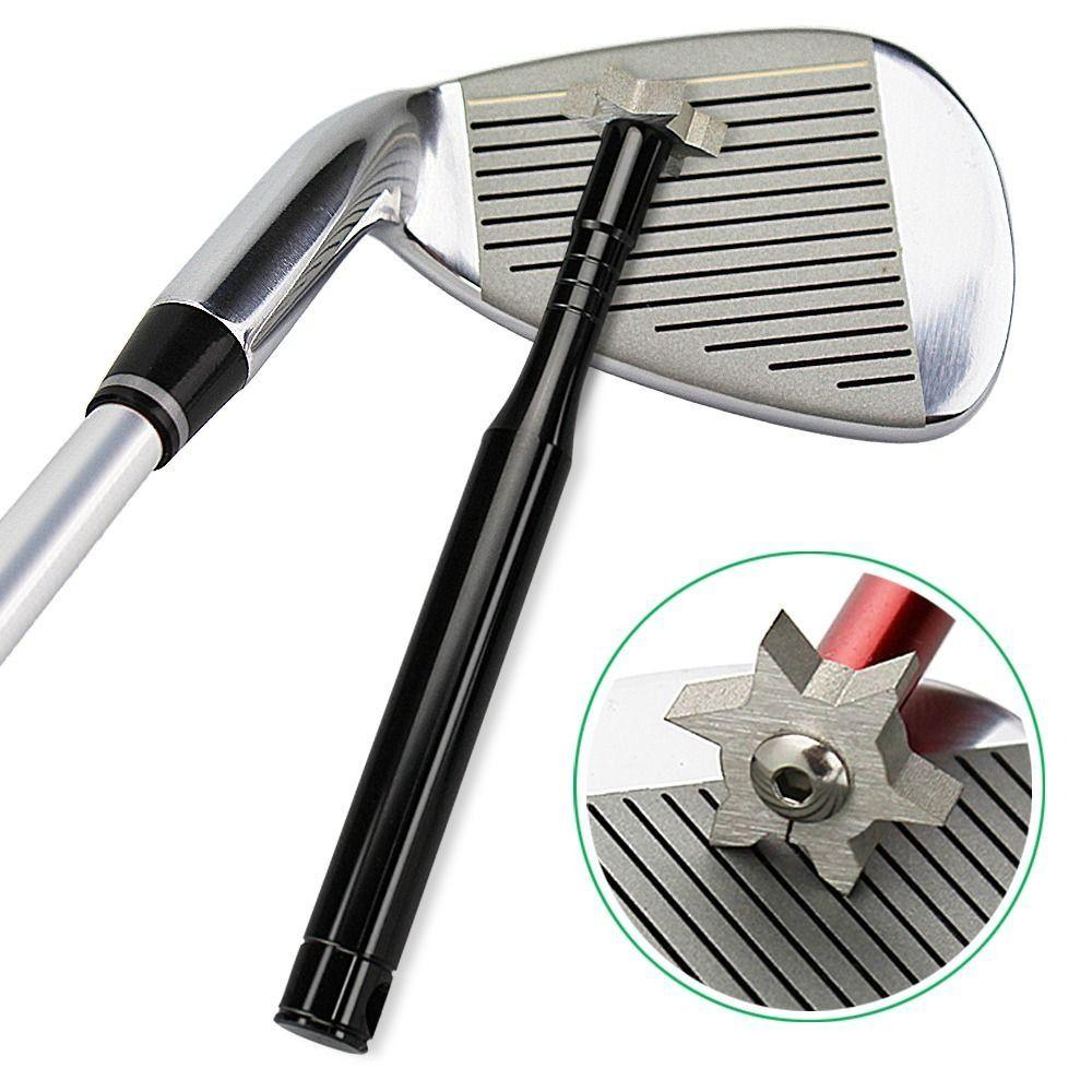 

Wedge Zinc Zinc Alloy Golf Club Sharpener Head Cleaning Golf Sharpener Golf Enthusiasts чорний