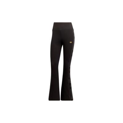 Originals Trefoil Flared Leggings With Brand Logo Patch Women Bottoms Black IA3911