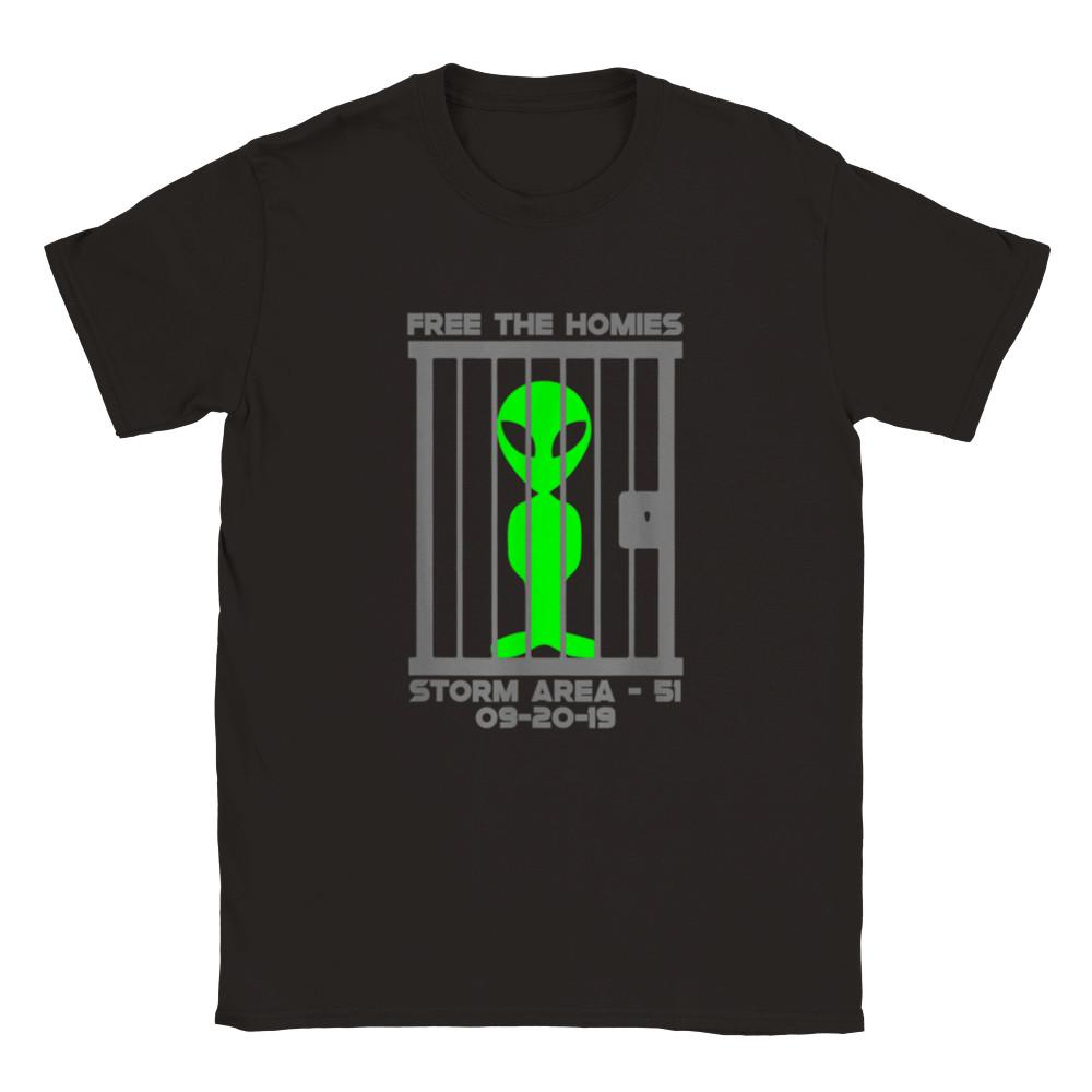 Free the Homies - Storm Area 51 - Alien - ET - Classic Unisex Crewneck T-shirt Unisex T-Shirt XXL