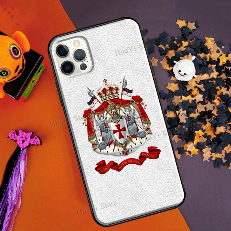 Knights Templar Coat of Arms For iPhone 13 12 mini 11 Pro Max Case For iPhone XR X XS Max 6S 7 8 Plus SE 2020 Coque