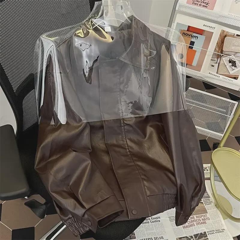 Autumn Hip-Hop Retro Motorcycle Leather Jacket: Trendy Unisex Style