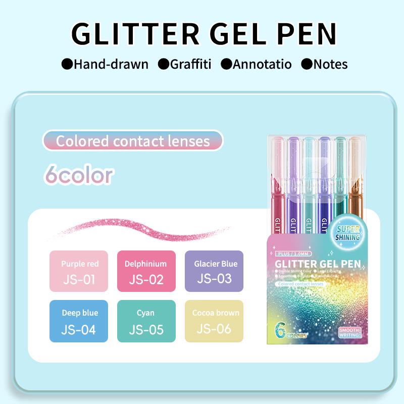 Set Nastro Washi Glitterato Festivo di Natale e Penna Gel Super Flash - 72 Colori, Grande Capacità per Straordinari Effetti Artistici