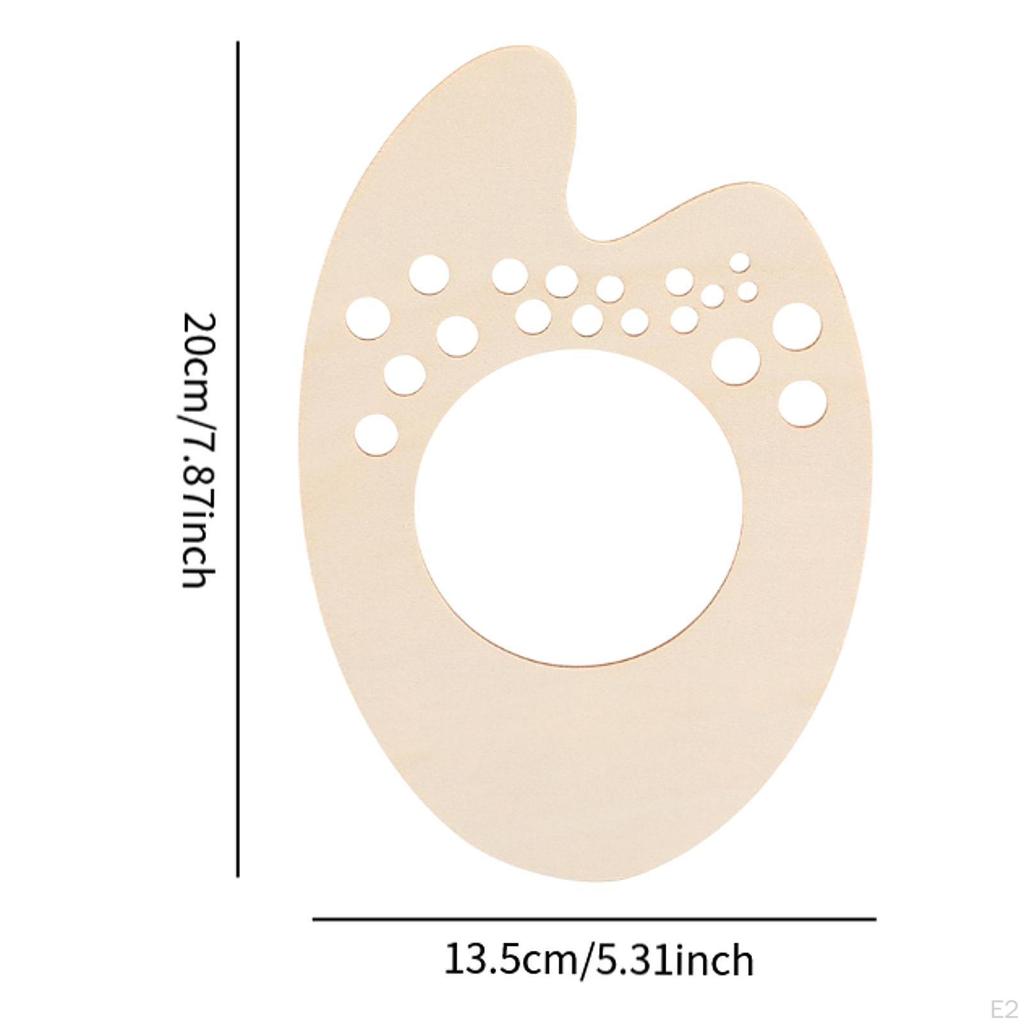 Malpalette aus Holz, Mallehrmittel, Puzzle-Spielzeugpaletten für Acrylkunstpaletten