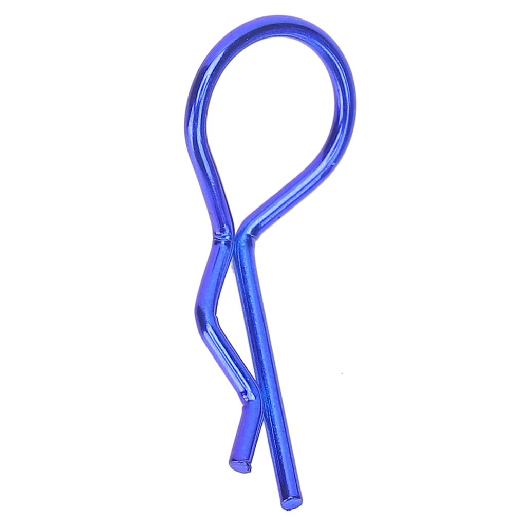 10Pcs 13MM RC Car   Clip RShape Metal Body Clips Pins for 1Celsius5 1Celsius6 1Celsius8 1Celsius10 RC Car(Blue )