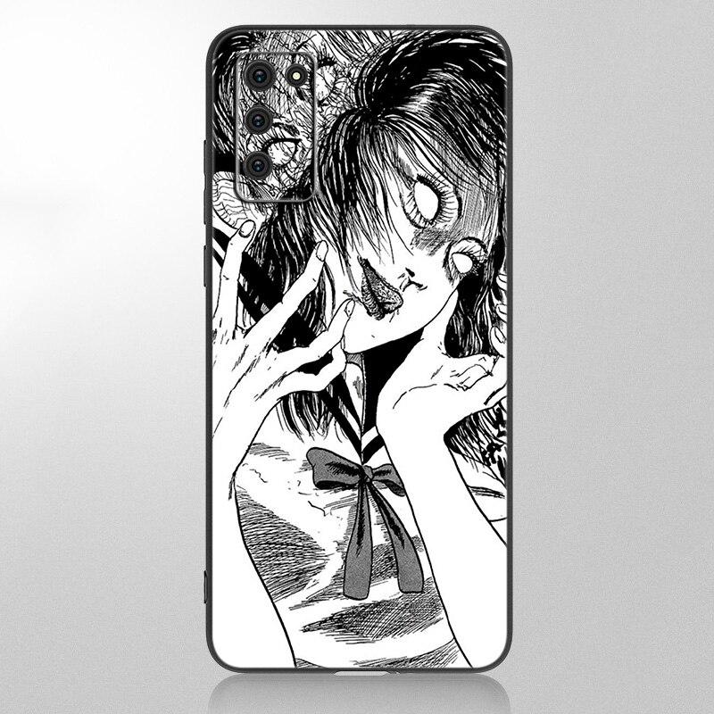 Anime Junji Ito Tees Horror Case For Samsung Galaxy A12 A02S A22 A32 A52 A72 A71 A51 A41 A31 A21 A11 A50 A70 A10S A20S Cover