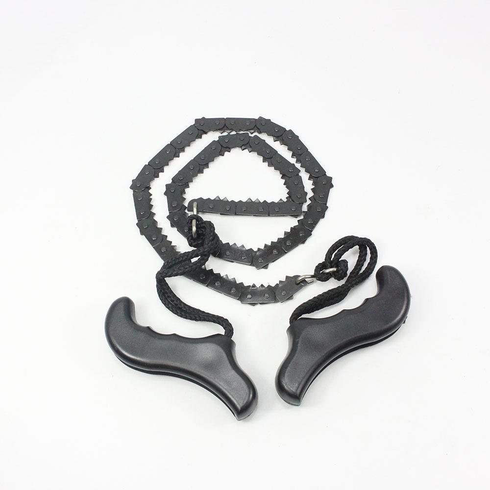 Portable Outdoor Pocket Wire Saw with Plastic Handles - Survival Chainsaw for Camping and Logging