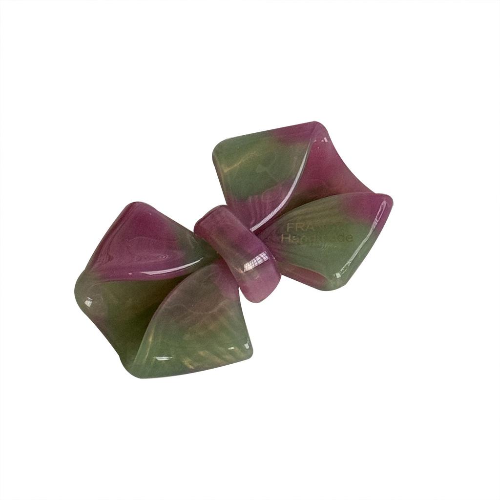 Acetate Chic Bowknot Hair Clip For Women Premium Duckbill Claw Accessory In Trendy Summer Colors With Stylish Patterns Geometric